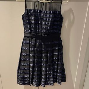Blue and black dress size 4
